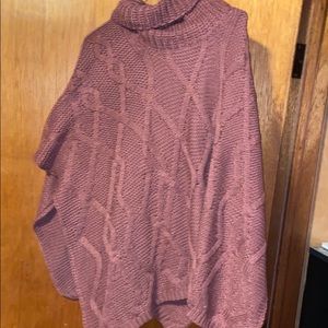 Rusty sweater poncho M/L